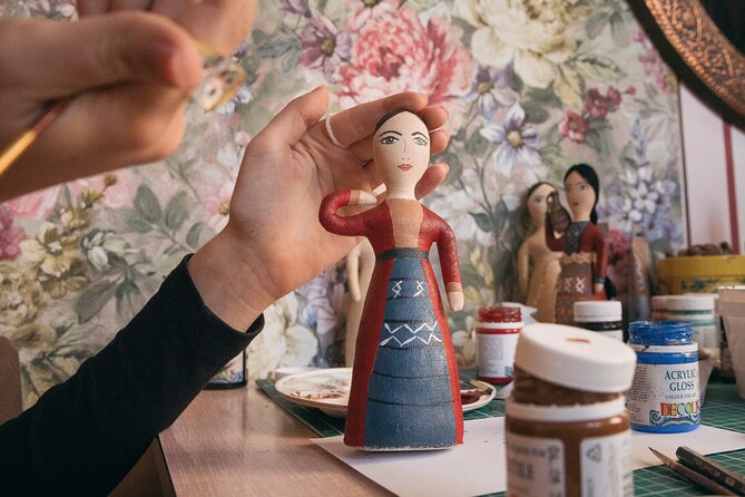 Paint Your Own Traditional Doll - Making accessories while the paint dries