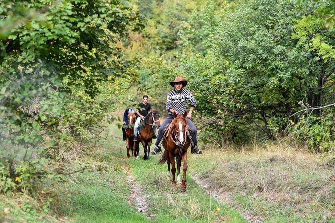 Scenic Trail Rides - Riding across the pastures toward Debed Canyon